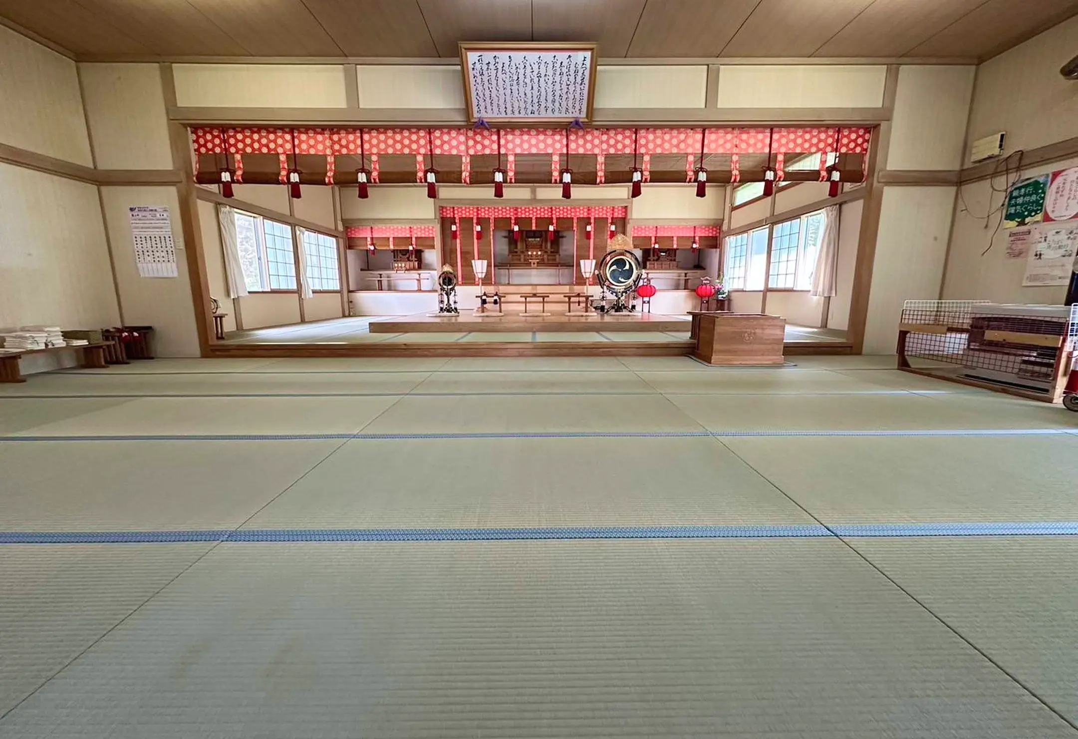 Main room of a Buddhist temple